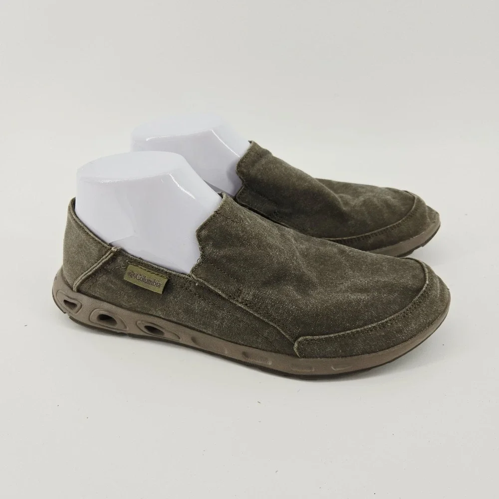 Columbia Bahama Vent II Shoes Mens 8 Green Slip On Casual Comfort Lightweight‎